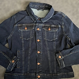 Uzun Kollu Kadin Jean Ceket