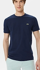 Lacoste Erkek Regular Fit Bisiklet Yaka Lacivert T-Shirt