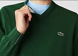 LACOSTE ORIJINAL V YAKA TRIKO KAZAK